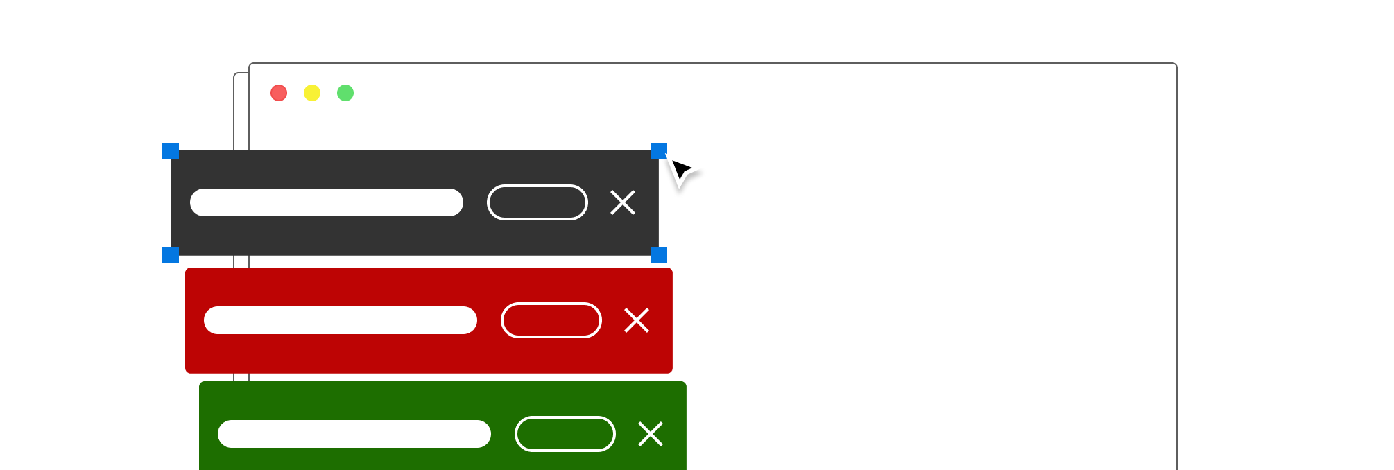 A representation of designing Toasts